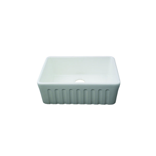 Fluted Ceramic Kitchen Sink