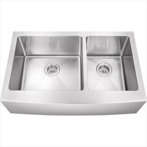 Stainless Steel Double Butler Offset Sink