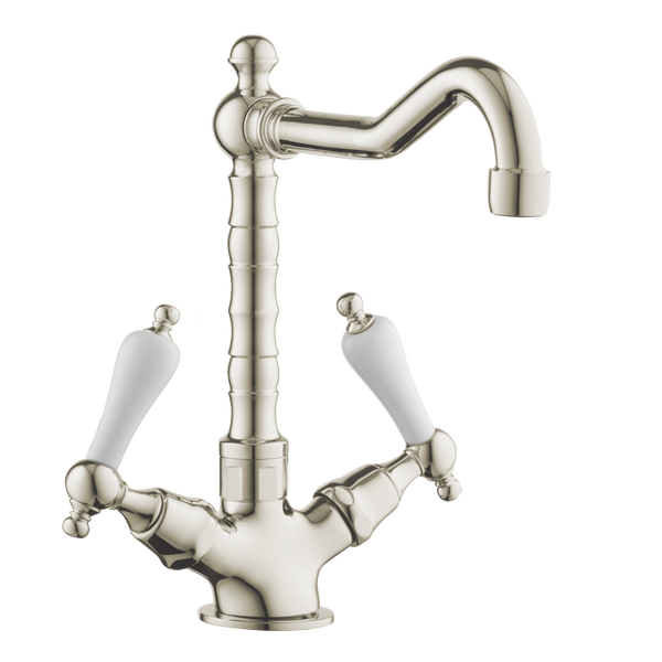 Country Kitchen Tap - Porcelain Lever